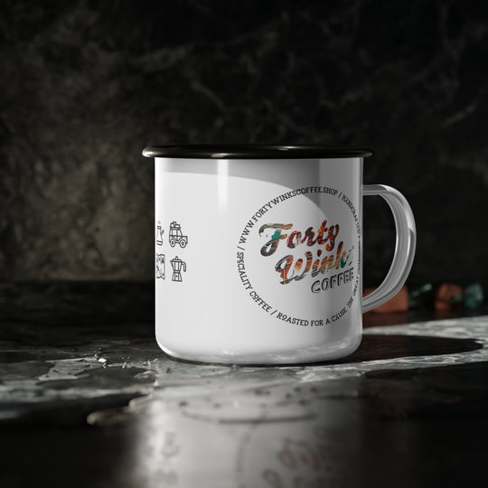 Forty Winks Coffee Enamel Camp Cup - Max Caffeine
