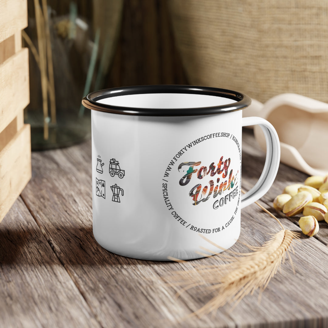 Forty Winks Coffee Enamel Camp Cup - Max Caffeine