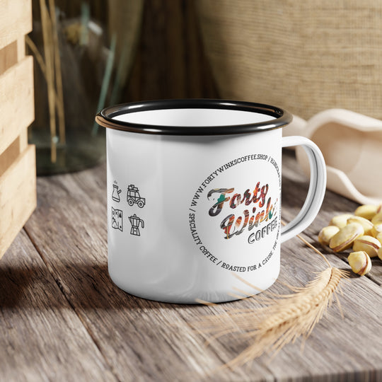 Forty Winks Coffee Enamel Camp Cup - Max Caffeine
