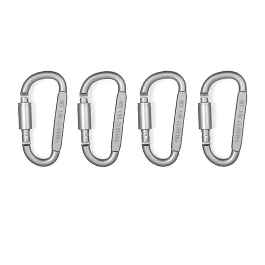 4 Or 6PCS Alloy Aluminum Carabiner Set For Camping