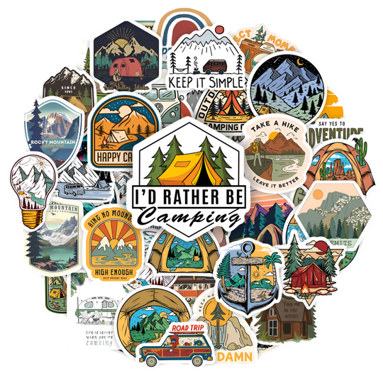 Waterproof Outdoor Camping Stickers