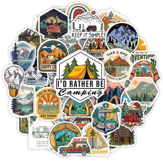 Waterproof Outdoor Camping Stickers