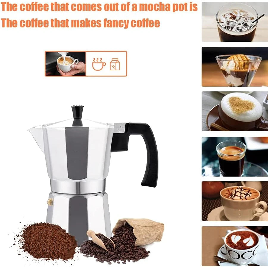 Mocha Stovetop Percolator Espresso Maker