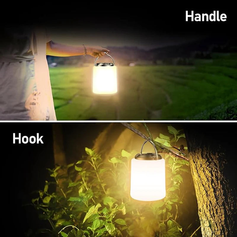 Built-in Battery USB Rechargeable LED Camping Hanging Lantern