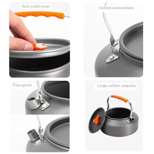 1.1L/37oz Aluminium Alloy Water Kettle Lightweight