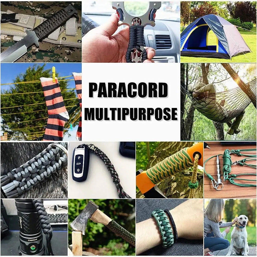 9-Core 650lb Paracord 5/15/31m 4mm Diameter.