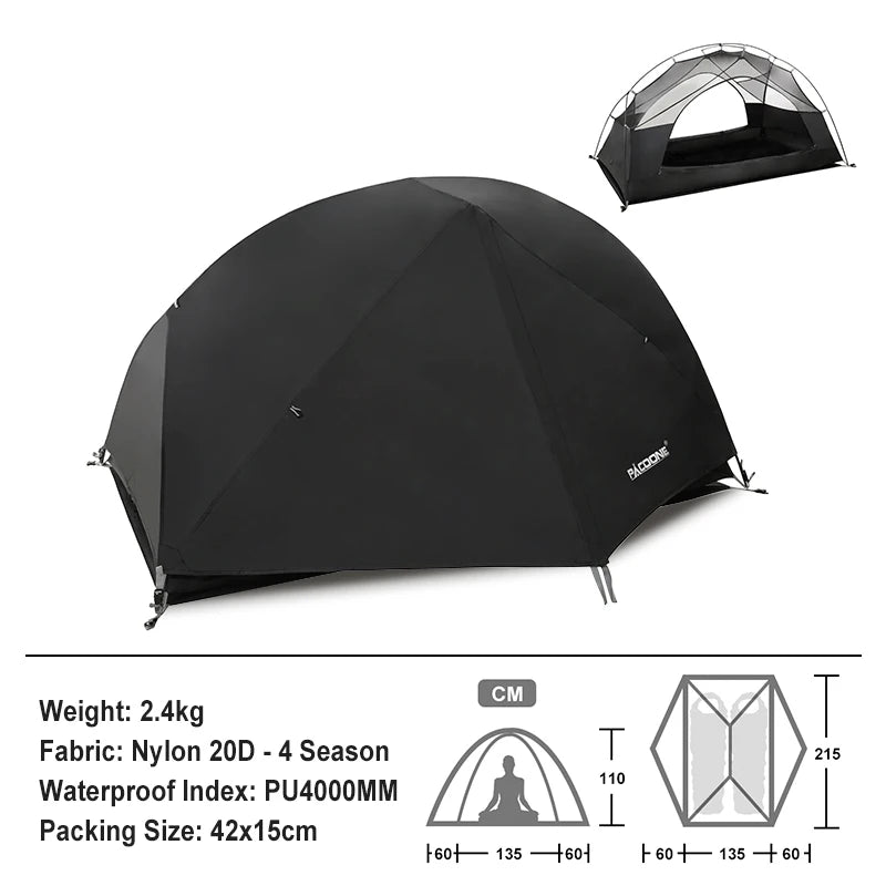 PACOONE Ultraligh Nylon Hiking Tent