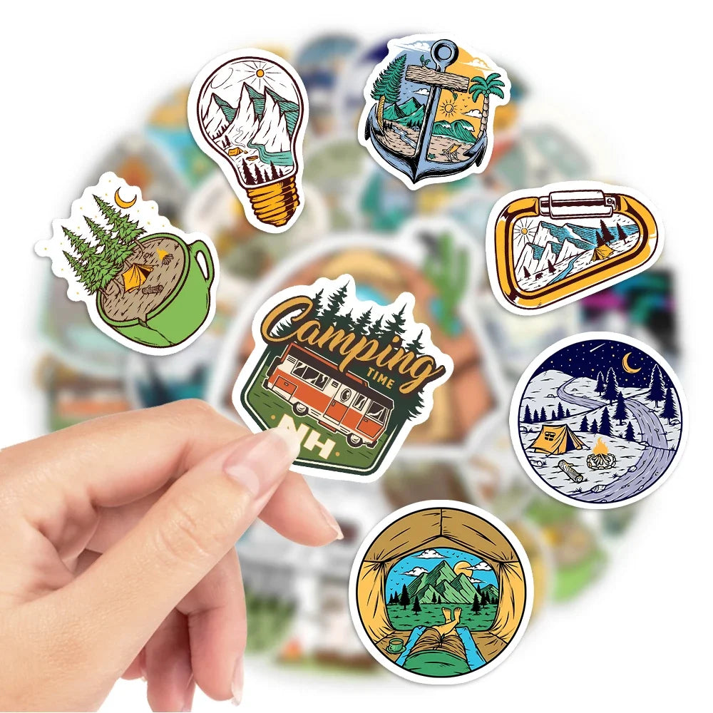 Waterproof Outdoor Camping Stickers