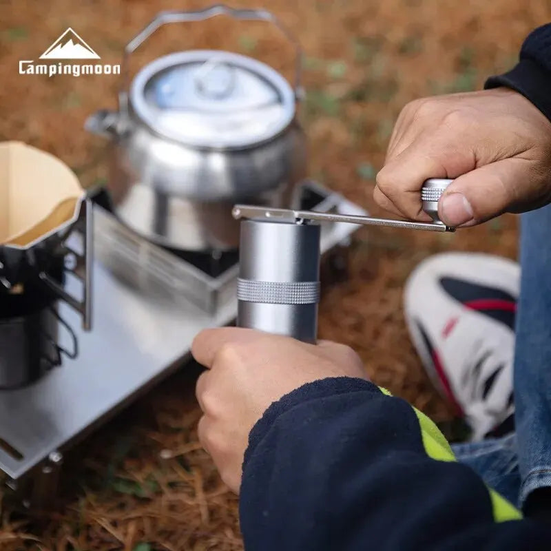 Stainless Steel Coffee Bean Grinder With Folding Handle