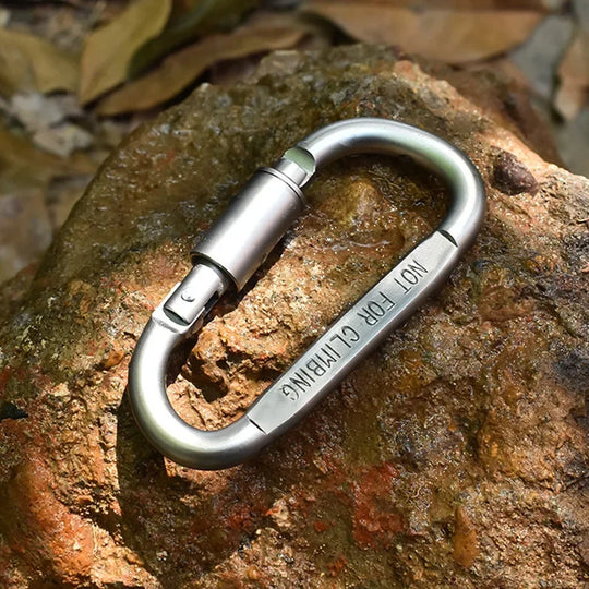 4 Or 6PCS Alloy Aluminum Carabiner Set For Camping