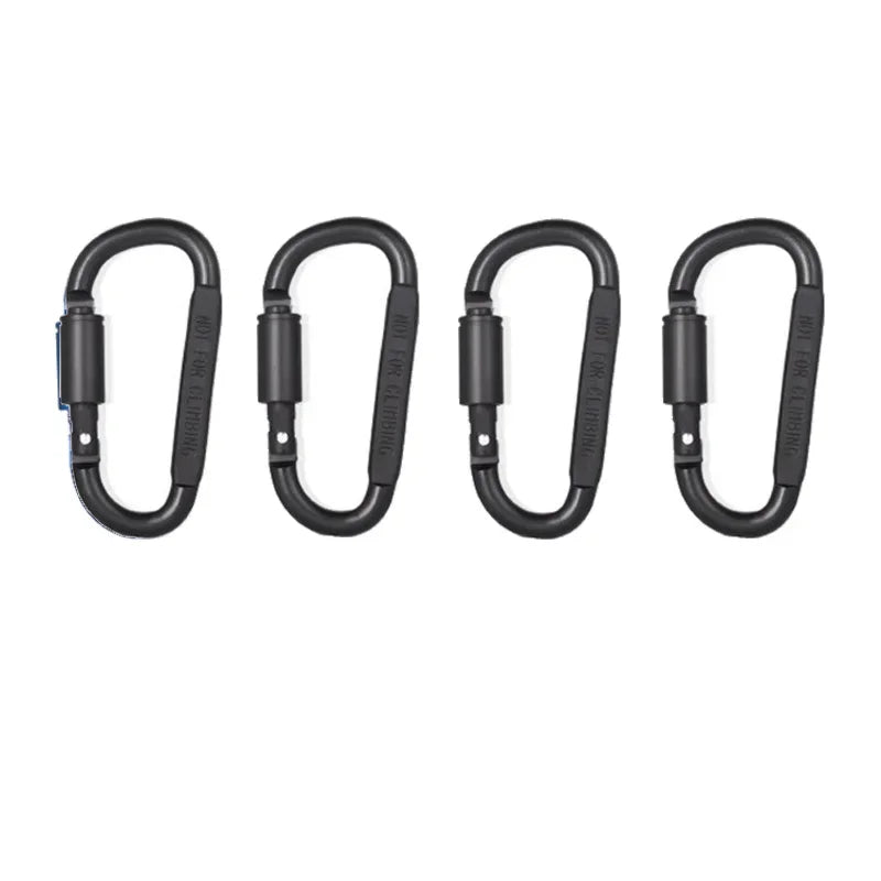 4 Or 6PCS Alloy Aluminum Carabiner Set For Camping
