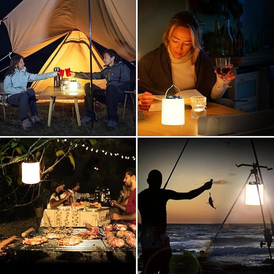 Built-in Battery USB Rechargeable LED Camping Hanging Lantern