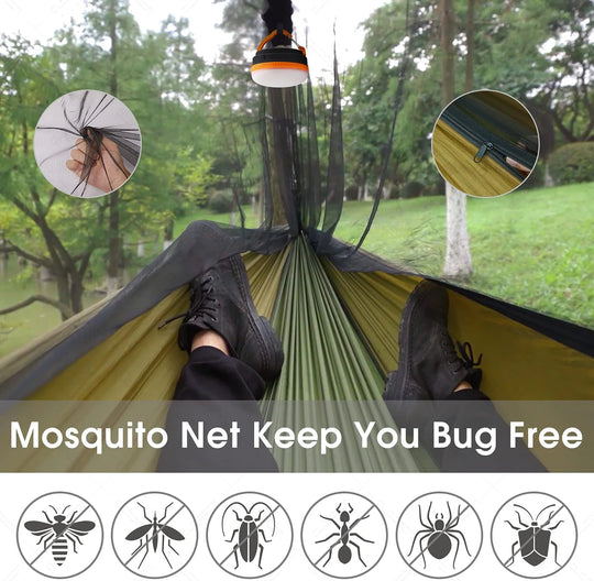 Camping Hammock With Mosquito Net And Tarp