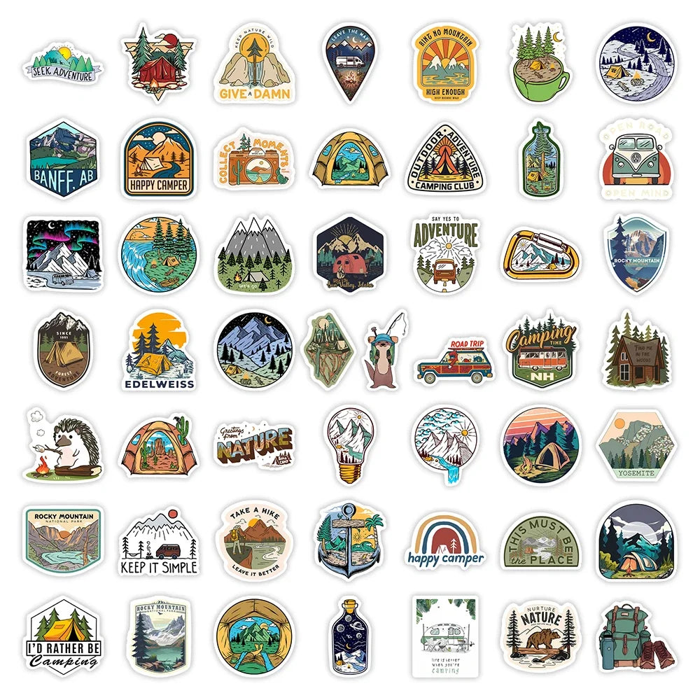 Waterproof Outdoor Camping Stickers