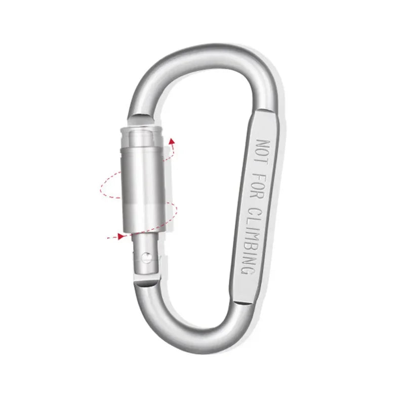 4 Or 6PCS Alloy Aluminum Carabiner Set For Camping