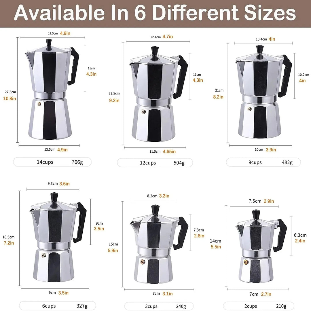 Mocha Stovetop Percolator Espresso Maker