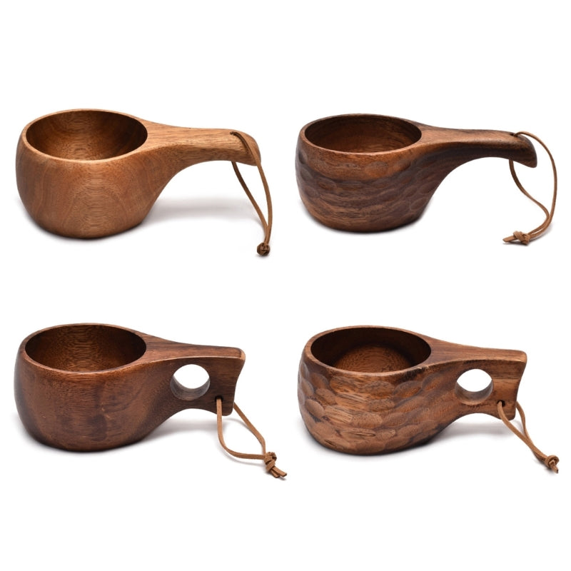 210ml/7oz Nordic Wood Cup Kuksa Camping Mug