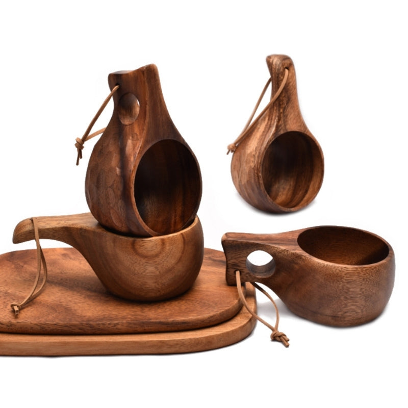 210ml/7oz Nordic Wood Cup Kuksa Camping Mug
