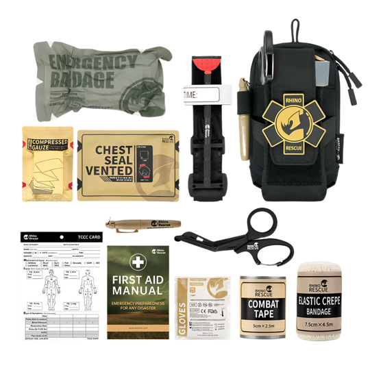 Rhino Rescue EDC Pouch First Aid Kit For Camping Hiking