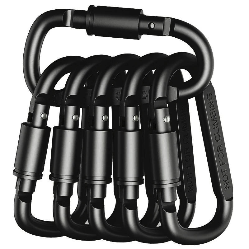 4 Or 6PCS Alloy Aluminum Carabiner Set For Camping