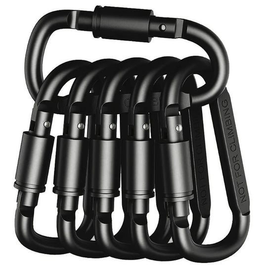 4 Or 6PCS Alloy Aluminum Carabiner Set For Camping